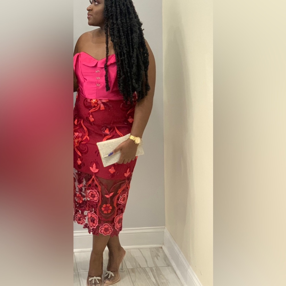 Custom Made Burgundy Dresss